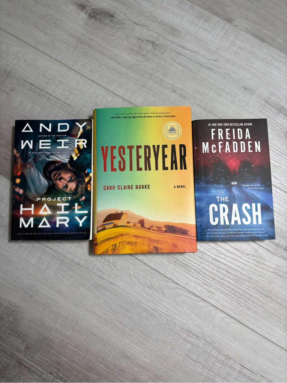 Book Bundle - Used - Project Hail Mary, Yesterday, The Crash